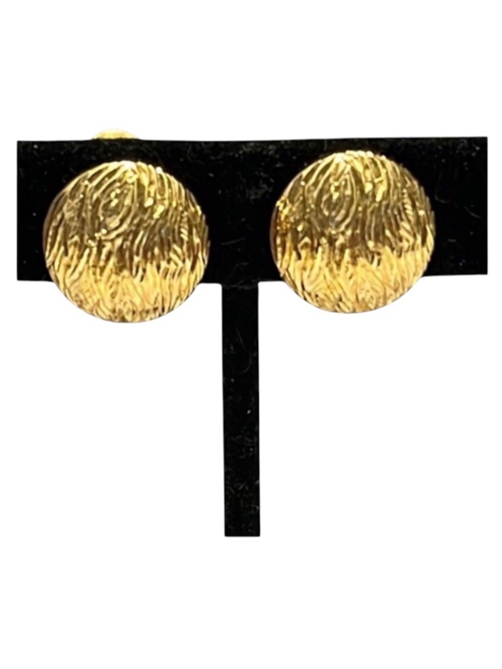 Vintage Monet Gold Tone CLIP Earrings